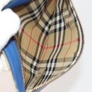 BURBERRY Nova Check Hand Bag Nylon Canvas 3 Set Beige Green Auth bs25973-23