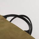 BURBERRY Nova Check Hand Bag Nylon Canvas 3 Set Beige Green Auth bs25973-6