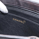 CHANEL Matelasse Chain Hand Bag Enamel Black Gold CC Auth bs25978-18