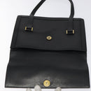 CHANEL COCO Mark Hand Bag Leather Black CC Auth bs25980-10