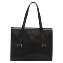 CHANEL COCO Mark Hand Bag Leather Black CC Auth bs25980-2