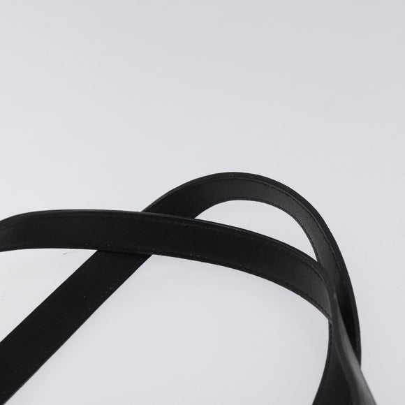 CHANEL COCO Mark Hand Bag Leather Black CC Auth bs25980