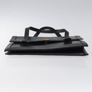 CHANEL COCO Mark Hand Bag Leather Black CC Auth bs25980-5