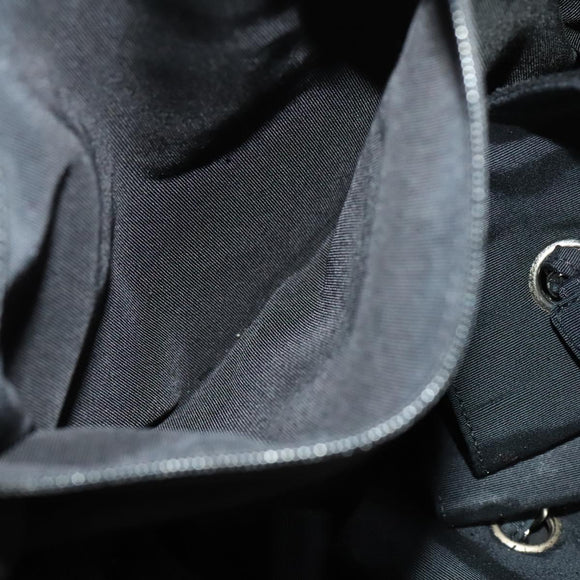 CHANEL Shoulder Bag Enamel Black Silver CC Auth bs25984