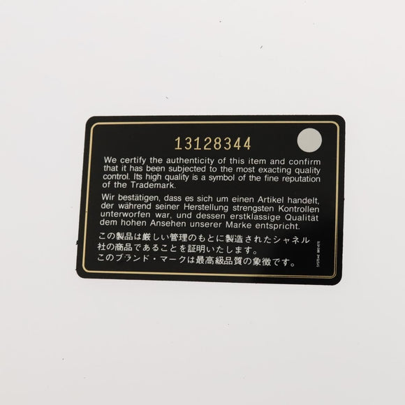 CHANEL Shoulder Bag Enamel Black Silver CC Auth bs25984