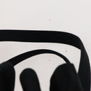 CHANEL Shoulder Bag Enamel Black Silver CC Auth bs25984-14