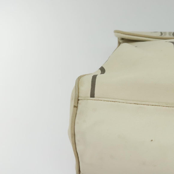 BOTTEGA VENETA Hand Bag Leather White Gold Auth bs25987