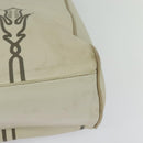 BOTTEGA VENETA Hand Bag Leather White Gold Auth bs25987-13