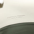 BOTTEGA VENETA Hand Bag Leather White Gold Auth bs25987-18