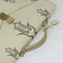 BOTTEGA VENETA Hand Bag Leather White Gold Auth bs25987-6