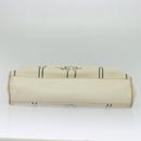 BOTTEGA VENETA Hand Bag Leather White Gold Auth bs25987-9