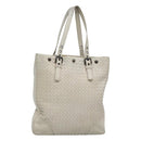BOTTEGA VENETA INTRECCIATO Tote Bag Leather White Auth bs25990-1