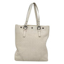 BOTTEGA VENETA INTRECCIATO Tote Bag Leather White Auth bs25990-13