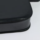 CELINE Shoulder Bag Leather Navy Gold Auth bs25995-17