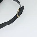 CELINE Shoulder Bag Leather Navy Gold Auth bs25995-7