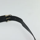 CELINE Shoulder Bag Leather Navy Gold Auth bs25995-8