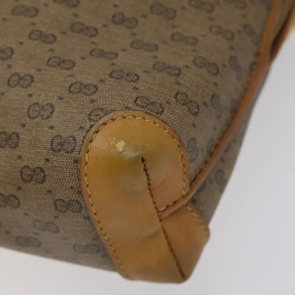 GUCCI Micro GG Supreme Shoulder Bag PVC Beige Gold 007 115 4916 Auth bs25996