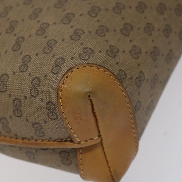GUCCI Micro GG Supreme Shoulder Bag PVC Beige Gold 007 115 4916 Auth bs25996