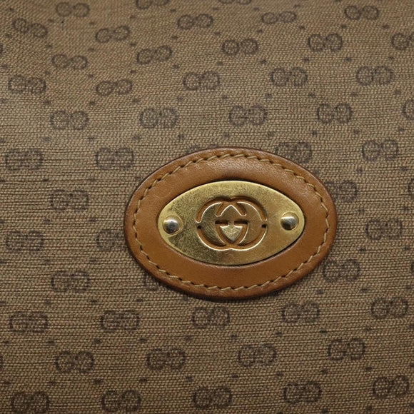 GUCCI Micro GG Supreme Shoulder Bag PVC Beige Gold 007 115 4916 Auth bs25996