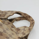 GUCCI GG Crystal Hand Bag Coated Canvas Beige Gold 197020 Auth bs25997-8