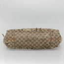 GUCCI GG Crystal Hand Bag Coated Canvas Beige Gold 197020 Auth bs25997-5