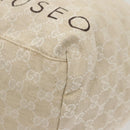 GUCCI GG Canvas Tote Bag Beige Silver 283416 Auth bs25999-9