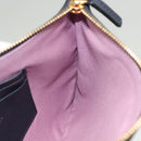 VERSACE Clutch Bag Leather Navy Gold Auth bs26002-18