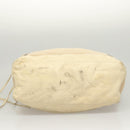 BALENCIAGA The Day Shoulder Bag Canvas Beige Silver 141175 Auth bs26003-5