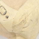 BALENCIAGA The Day Shoulder Bag Canvas Beige Silver 141175 Auth bs26003-9