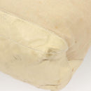 BALENCIAGA The Day Shoulder Bag Canvas Beige Silver 141175 Auth bs26003-14