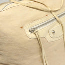 BALENCIAGA The Day Shoulder Bag Canvas Beige Silver 141175 Auth bs26003-16