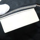 BALENCIAGA The Day Shoulder Bag Canvas Beige Silver 141175 Auth bs26003-20