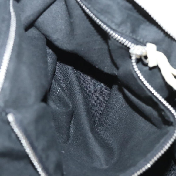 BALENCIAGA The Day Shoulder Bag Canvas Beige Silver 141175 Auth bs26003