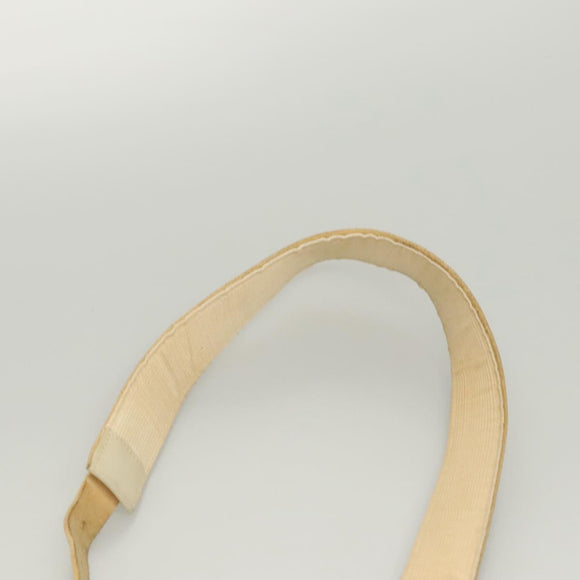 BALENCIAGA The Day Shoulder Bag Canvas Beige Silver 141175 Auth bs26003