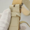 BALENCIAGA The Day Shoulder Bag Canvas Beige Silver 141175 Auth bs26003-9