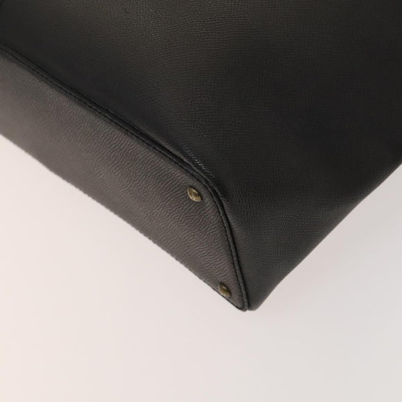 CHANEL Tote Bag Caviar Skin Black CC Auth bs26013