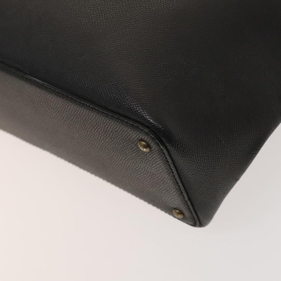 CHANEL Tote Bag Caviar Skin Black CC Auth bs26013