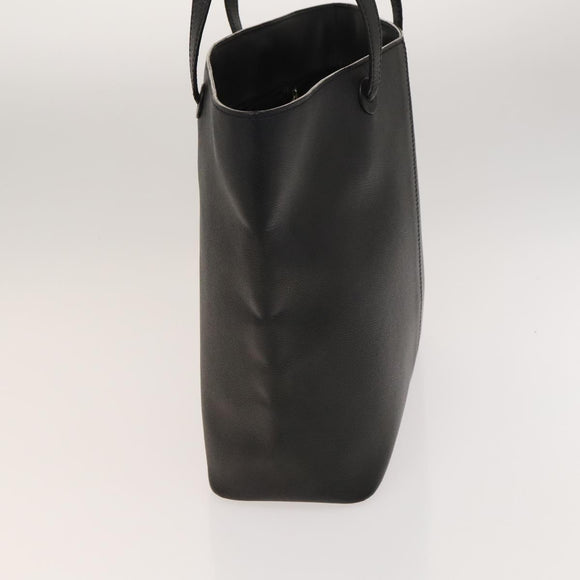 CHANEL Tote Bag Caviar Skin Black CC Auth bs26013