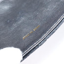 CHANEL Matelasse Camellia Chain Shoulder Bag Velor Black Gold CC Auth bs26015-18