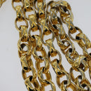 CHANEL Matelasse Camellia Chain Shoulder Bag Velor Black Gold CC Auth bs26015-8