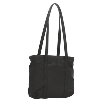 PRADA Shoulder Bag Nylon Black Silver Auth bs26020