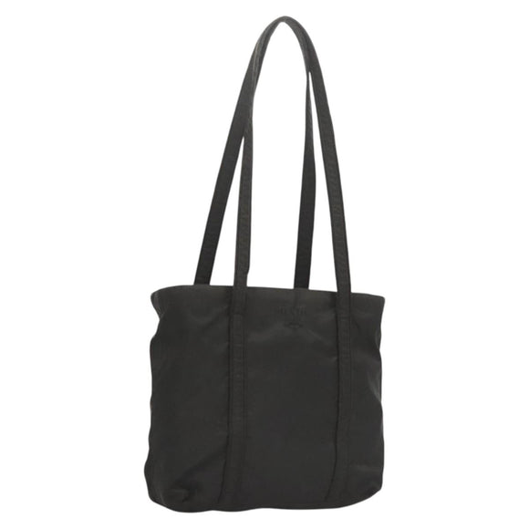 PRADA Shoulder Bag Nylon Black Silver Auth bs26020