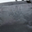 PRADA Shoulder Bag Nylon Black Silver Auth bs26020-17