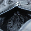 PRADA Shoulder Bag Nylon Black Silver Auth bs26020-19