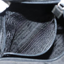 PRADA Shoulder Bag Nylon Black Silver Auth bs26020-22