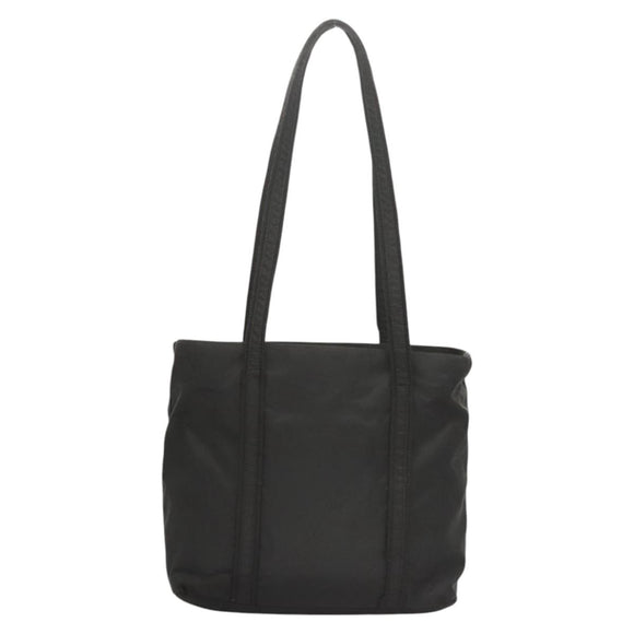 PRADA Shoulder Bag Nylon Black Silver Auth bs26020