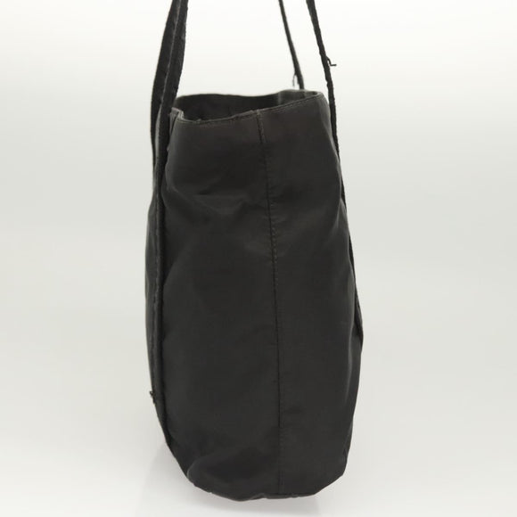 PRADA Shoulder Bag Nylon Black Silver Auth bs26020