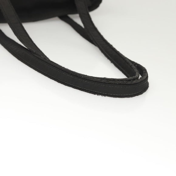 PRADA Shoulder Bag Nylon Black Silver Auth bs26020