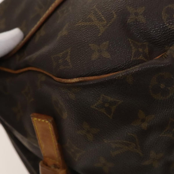LOUIS VUITTON Monogram Saumur 35 Shoulder Bag M42254 LV Auth bs26029