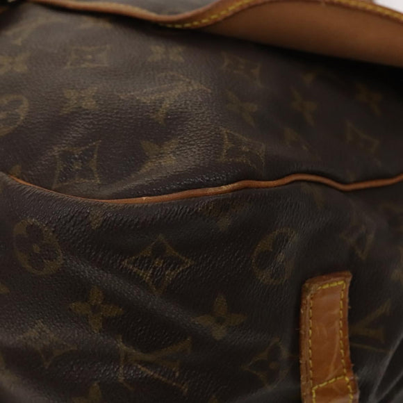 LOUIS VUITTON Monogram Saumur 35 Shoulder Bag M42254 LV Auth bs26029